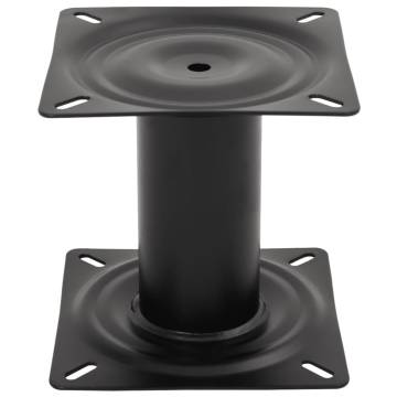 Boat Seat Pedestal Black 18 cm Steel - Durable & Reliable