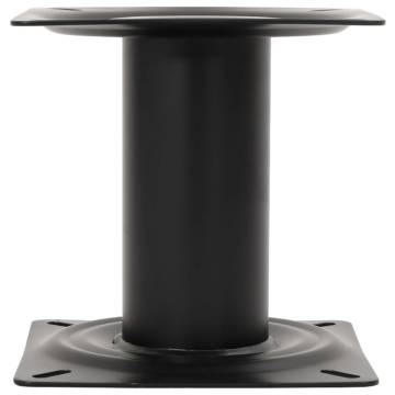 Boat Seat Pedestal Black 18 cm Steel - Durable & Reliable