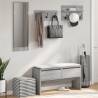 4 Piece Grey Sonoma Engineered Wood Hallway Furniture Set