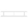 Wall Shelf 2 Pcs - Stylish White Engineered Wood Storage