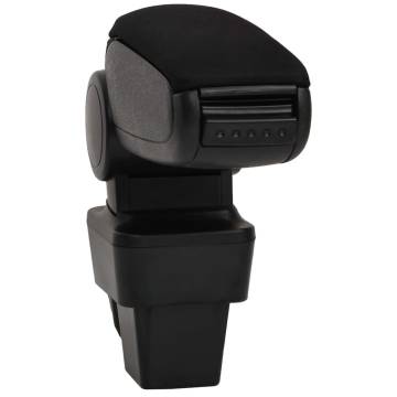 Car Armrest Black 13x34x(33-46) cm ABS - Stylish & Durable