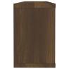 Wall Cube Shelves 4 pcs Brown Oak - Stylish Storage Solution