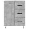 Stylish Highboard in Concrete Grey - 69.5x34x180 cm