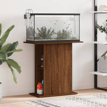 Aquarium Stand Brown Oak 75x36x72.5 cm - Quality Engineered Wood