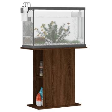 Aquarium Stand Brown Oak 75x36x72.5 cm - Quality Engineered Wood