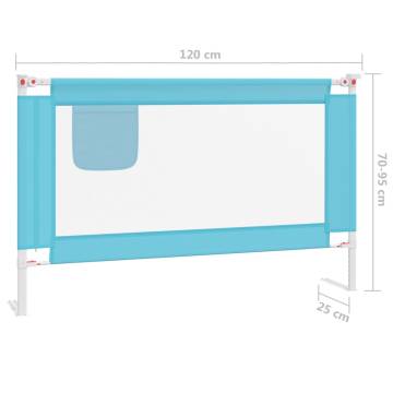 Toddler Safety Bed Rail Blue - 120x25 cm | HipoMarket UK