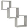 Cube Wall Shelf Concrete Grey - Stylish Storage Solution