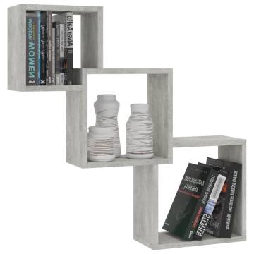 Cube Wall Shelf Concrete Grey - Stylish Storage Solution