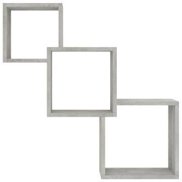 Cube Wall Shelf Concrete Grey - Stylish Storage Solution