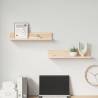 Wall Shelves 2 pcs - Solid Pine Wood | Hipomarket UK