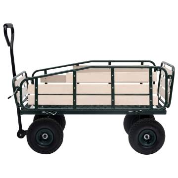 Durable Garden Hand Trolley - Metal & Wood 250 kg Capacity