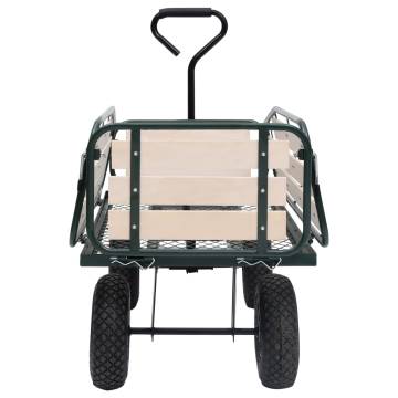 Durable Garden Hand Trolley - Metal & Wood 250 kg Capacity