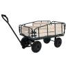 Durable Garden Hand Trolley - Metal & Wood 250 kg Capacity