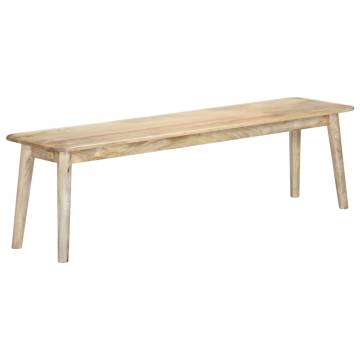 Solid Mango Wood Bench 160 cm - Timeless Home Decor