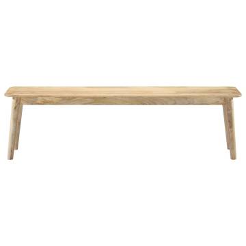 Solid Mango Wood Bench 160 cm - Timeless Home Decor