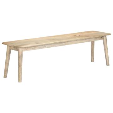 Solid Mango Wood Bench 160 cm - Timeless Home Decor