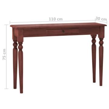 Console Table Classical Brown 110x30x75 cm - Solid Mahogany