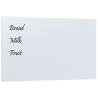 Wall-mounted Magnetic Board White 100x60 cm | Hipomarket