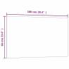 Wall-mounted Magnetic Board White 100x60 cm | Hipomarket