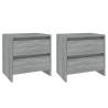 Elegant Grey Sonoma Bedside Cabinets - 2 pcs - Hipomarket