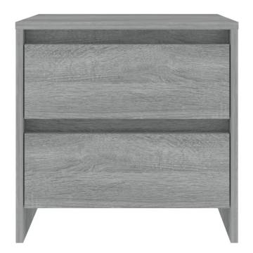 Elegant Grey Sonoma Bedside Cabinets - 2 pcs - Hipomarket