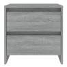 Elegant Grey Sonoma Bedside Cabinets - 2 pcs - Hipomarket