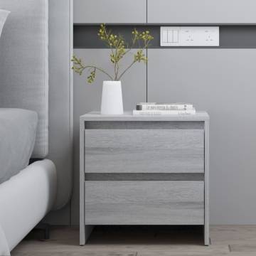 Elegant Grey Sonoma Bedside Cabinets - 2 pcs - Hipomarket