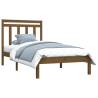 Honey Brown Solid Wood Bed Frame 100x200 cm - Stylish & Durable