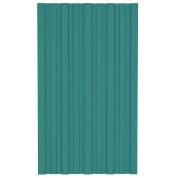 36 PCS Green Galvanised Steel Roof Panels - Durable & Versatile