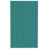 36 PCS Green Galvanised Steel Roof Panels - Durable & Versatile