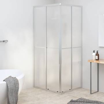 Shower Cabin Frosted ESG 90x70x180 cm - Stylish & Space-Saving