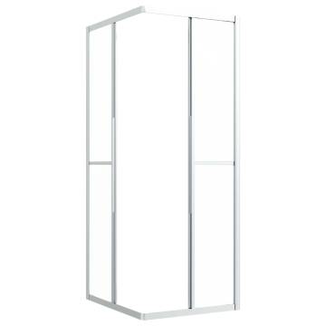 Shower Cabin Frosted ESG 90x70x180 cm - Stylish & Space-Saving