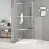  Walk-in Shower Wall Silver 90x195 cm Clear ESG Glass Colour silver Size 90 x 195 cm Model transparent 