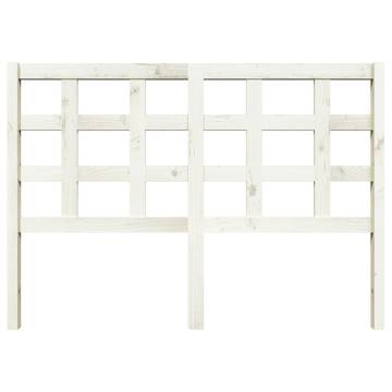 Stylish White Bed Headboard - Solid Pine | 140.5x4x100 cm