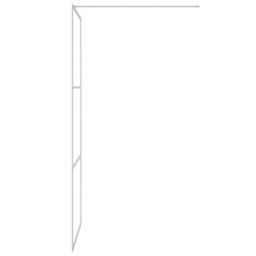 Walk-in Shower Wall Silver 90x195 cm | Clear ESG Glass