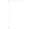 Walk-in Shower Wall Silver 90x195 cm | Clear ESG Glass