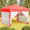  Folding Party Tent with Sidewalls Red 3x3 m Colour red Size 3 x 3 m Quantity in Package 1 