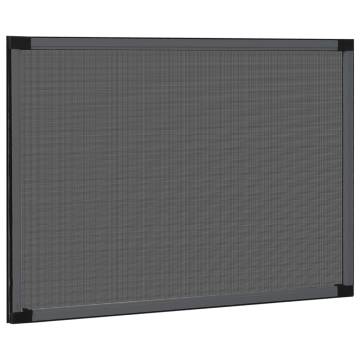 Extendable Insect Screen for Windows - Anthracite (100-193)x75 cm