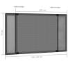 Extendable Insect Screen for Windows - Anthracite (100-193)x75 cm