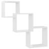 Cube Wall Shelf High Gloss White - Stylish Storage Solution