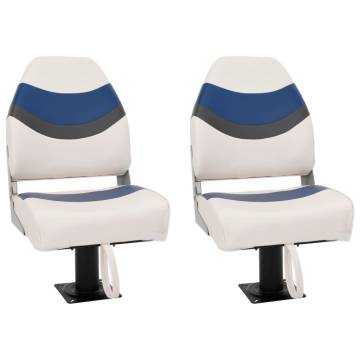 Boat Seats 2 pcs with Pedestal - 360° Rotatable | HipoMarket