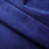 Elegant Dark Blue Velvet Blackout Curtains - 2 pcs 140x175 cm