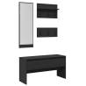 4 Piece Black Hallway Furniture Set - Stylish & Functional