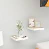 Floating Wall Shelves 2 pcs Oak and White 23x23.5x3.8 cm MDF Colour oak and white Size 23 x 23.5 x 3.8 cm Quantity in Package 2 Number of Pieces 1 