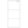 Modern Walk-in Shower Wall White 90x195 cm - ESG Glass