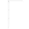 Modern Walk-in Shower Wall White 90x195 cm - ESG Glass