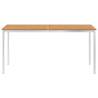 Garden Dining Table 160x80 cm - Solid Teak & Stainless Steel