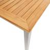 Garden Dining Table 160x80 cm - Solid Teak & Stainless Steel