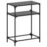 Stylish Black Glass Console Table - 60x35x81 cm Steel