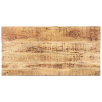 Table Top Solid Mango Wood 100x60 cm | Industrial Style